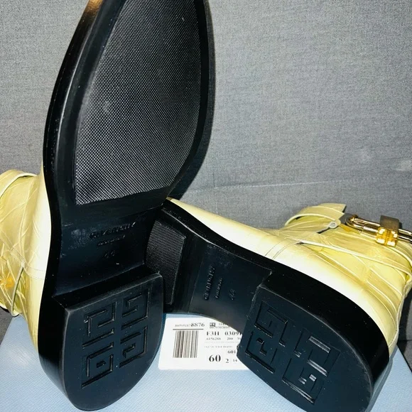 Givenchy Croc Embossed Leather Boot (NWT)!
